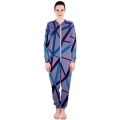 3d Lovely Geo Lines 2 Onepiece Jumpsuit (ladies)  by Uniqued