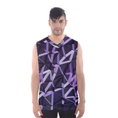 3d Lovely Geo Lines Vi Men s Basketball Tank Top by Uniqued