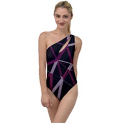 3d Lovely Geo Lines Iii To One Side Swimsuit by Uniqued