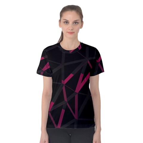 3d Lovely Geo Lines Viii Women s Cotton Tee by Uniqued