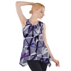 3d Lovely Geo Lines Ix Side Drop Tank Tunic by Uniqued