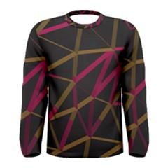 3d Lovely Geo Lines Xi Men s Long Sleeve Tee by Uniqued