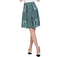 Floral Pattern Paisley Style Paisley Print   A-line Skirt by Eskimos