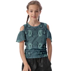 Floral Pattern Paisley Style Paisley Print   Kids  Butterfly Cutout Tee by Eskimos