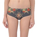 Abstract geometric design    Mid-Waist Bikini Bottoms View1