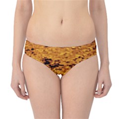 Gold Waves Flow Series 1 Hipster Bikini Bottoms by DimitriosArt