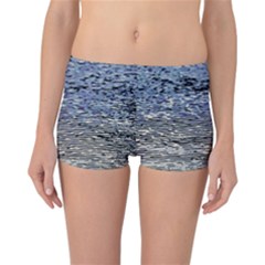 Silver Waves Flow Series 1 Reversible Boyleg Bikini Bottoms by DimitriosArt