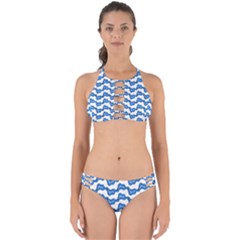 Abstract Waves Perfectly Cut Out Bikini Set by SychEva