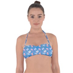 Notepads Pens And Pencils Halter Bandeau Bikini Top by SychEva