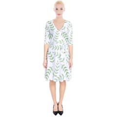 Tropical Pattern Wrap Up Cocktail Dress by Valentinaart