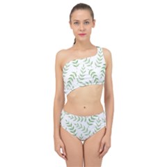 Tropical Pattern Spliced Up Two Piece Swimsuit by Valentinaart
