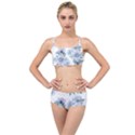 Floral pattern Layered Top Bikini Set View1