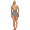 Floral pattern Knot Front One-Piece Swimsuit View4