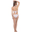 Valentines Day Candy Hearts Pattern - White Cross Front Halter Bikini Set View2