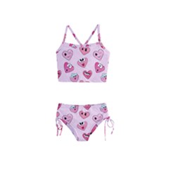 Emoji Heart Girls  Tankini Swimsuit by SychEva