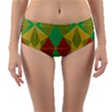 Abstract pattern geometric backgrounds   Reversible Mid-Waist Bikini Bottoms View3