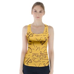 Abstract Pattern Geometric Backgrounds   Racer Back Sports Top