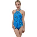Abstract pattern geometric backgrounds   Go with the Flow One Piece Swimsuit View1