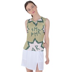 Abstract Pattern Geometric Backgrounds   Women s Sleeveless Sports Top by Eskimos
