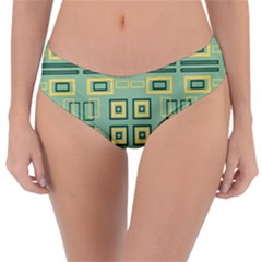 Abstract Pattern Geometric Backgrounds   Reversible Classic Bikini Bottoms by Eskimos
