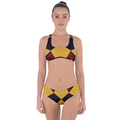 Abstract Pattern Geometric Backgrounds   Criss Cross Bikini Set by Eskimos