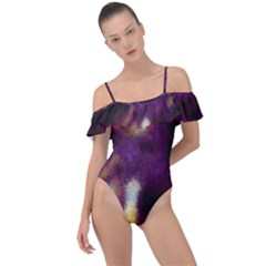 Requiem  Of The Purple Stars Frill Detail One Piece Swimsuit by DimitriosArt