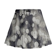Gray Circles Of Light Mini Flare Skirt by DimitriosArt
