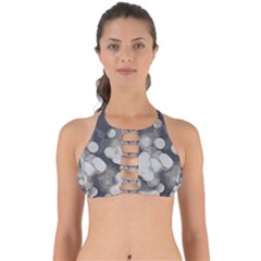 Gray Circles Of Light Perfectly Cut Out Bikini Top by DimitriosArt