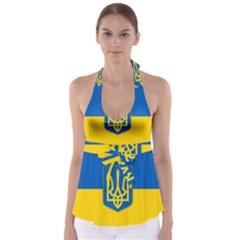 Flag Of Ukraine Coat Of Arms Babydoll Tankini Top by abbeyz71