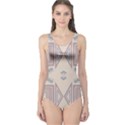 Abstract pattern geometric backgrounds   One Piece Swimsuit View1
