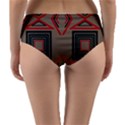 Abstract pattern geometric backgrounds   Reversible Mid-Waist Bikini Bottoms View4