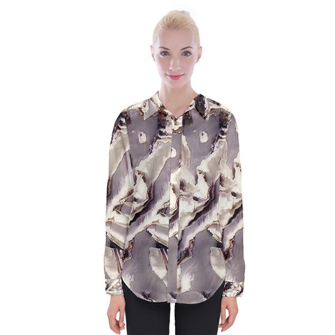 Abstract Wannabe Two Womens Long Sleeve Shirt by MRNStudios