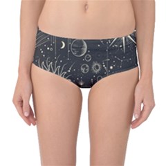 Mystic Patterns Mid-waist Bikini Bottoms by CoshaArt