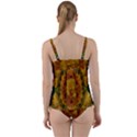 Tropical Spring Rose Flowers In A Good Mood Decorative Twist Front Tankini Set View2