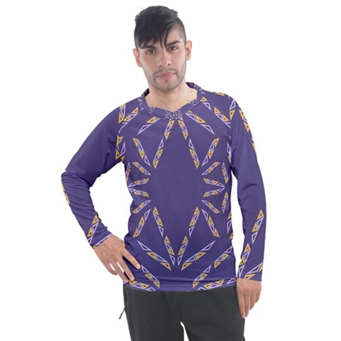 Abstract Pattern Geometric Backgrounds   Men s Pique Long Sleeve Tee by Eskimos
