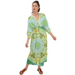 Green Marble Grecian Style  Maxi Dress by 3cl3ctix