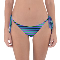 Horizontals (green, Blue And Violet) Reversible Bikini Bottom by JonathonEarl