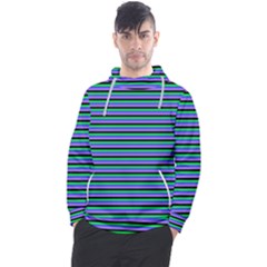 Horizontals (green, Blue And Violet) Men s Pullover Hoodie