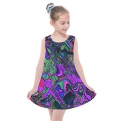 Neon Aquarium Kids  Summer Dress by MRNStudios