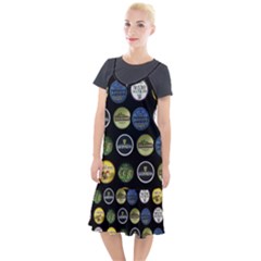 Beer Brands Logo Pattern Camis Fishtail Dress by dflcprintsclothing