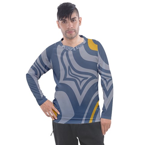 Abstract Pattern Geometric Backgrounds Men s Pique Long Sleeve Tee by Eskimos