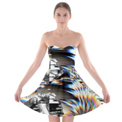 Rainbow Assault Strapless Bra Top Dress by MRNStudios