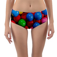 Bubble Gum Reversible Mid-waist Bikini Bottoms by artworkshop