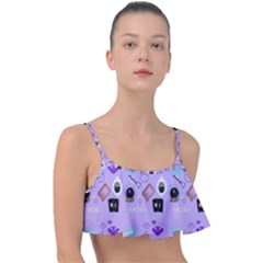 Pale Purple Goth Frill Bikini Top by InPlainSightStyle