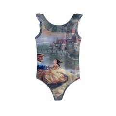 Beauty And The Beast Castle Kids  Frill Swimsuit by artworkshop