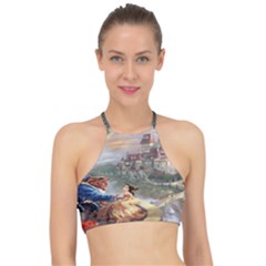 Beauty And The Beast Castle Racer Front Bikini Top by artworkshop