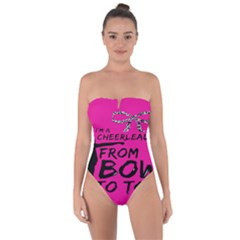 Bow To Toe Cheer Tie Back One Piece Swimsuit by artworkshop