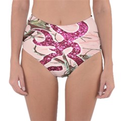 Browning Deer Glitter Reversible High-waist Bikini Bottoms by artworkshop