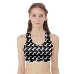 Butterfly Sports Bra With Border by Sparkle