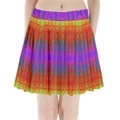 Electric Sunset Pleated Mini Skirt by Thespacecampers